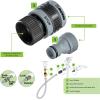 imageMelnor 65134AMZ 5 Piece Quick Connect Starter Set Connector Bundle Product and Faucet Adapter Product End and Faucet End Connector Black Yellow Grey6 pcs Set