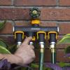 imageMelnor 65135AMZ 4 Way Lever Flow Through Valve Connector Bundle Yellow Black