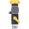 imageMelnor 65135AMZ 4 Way Lever Flow Through Valve Connector Bundle Yellow Black