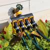 imageMelnor 65135AMZ 4 Way Lever Flow Through Valve Connector Bundle Yellow Black