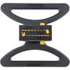 imageMelnor 65137AMZ MiniMax Turbo Oscillating Sprinkler on Step Spike 4000 sq ft 4Way Adjustable Quick Connect Bundle YellowQuickConnect Set