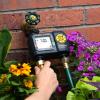 imageMelnor 65139AMZ AquaTimer Digital Hose Timer 2Zone Programmable Watering Timer Quick Connect Bundle Black Yellow