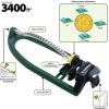 imageMelnor 65151AMZ Oscillating Sprinkler with 15 Precision Nozzles and QuickConnects3 400 sq ft