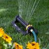 imageMelnor 65167AMZ XT Turbo Oscillating Sprinkler 4500 sq ft Quick Connect Bundle 3Way Adjustable Black Yellow1Way Adjustable