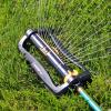 imageMelnor 65167AMZ XT Turbo Oscillating Sprinkler 4500 sq ft Quick Connect Bundle 3Way Adjustable Black Yellow2Way Adjustable