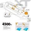 imageMelnor 65167AMZ XT Turbo Oscillating Sprinkler 4500 sq ft Quick Connect Bundle 3Way Adjustable Black Yellow2Way Adjustable With Timer