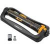 imageMelnor 65167AMZ XT Turbo Oscillating Sprinkler 4500 sq ft Quick Connect Bundle 3Way Adjustable Black Yellow3Way Adjustable