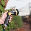 imageMelnor 65188AMZ RelaxGrip Metal Nozzle MultiPattern Arthritis Foundation Ease of Use Certified Quick Connect Bundle Black Yellow8Pattern