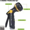 imageMelnor 65188AMZ RelaxGrip Metal Nozzle MultiPattern Arthritis Foundation Ease of Use Certified Quick Connect Bundle Black Yellow8Pattern