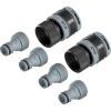 imageMelnor 65134AMZ 5 Piece Quick Connect Starter Set Connector Bundle Product and Faucet Adapter Product End and Faucet End Connector Black Yellow Grey6 pcs Set