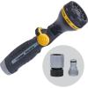 imageMelnor 65188AMZ RelaxGrip Metal Nozzle MultiPattern Arthritis Foundation Ease of Use Certified Quick Connect Bundle Black Yellow8Pattern