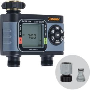 imageMelnor 65169AMZ Hydrologic Digital Timer Grey Black2Zone