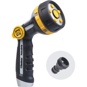 imageMelnor 65188AMZ RelaxGrip Metal Nozzle MultiPattern Arthritis Foundation Ease of Use Certified Quick Connect Bundle Black Yellow5Pattern