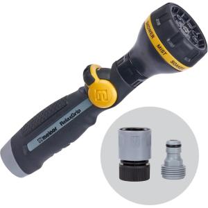imageMelnor 65188AMZ RelaxGrip Metal Nozzle MultiPattern Arthritis Foundation Ease of Use Certified Quick Connect Bundle Black Yellow8Pattern