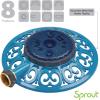 imageMelnor 65101AMZ Sprout Metal 8Pattern Sprinkler and QuickConnect Product Adapter Amazon Bundle Gooseberry GreenBlueberry Blue