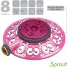 imageMelnor 65101AMZ Sprout Metal 8Pattern Sprinkler and QuickConnect Product Adapter Amazon Bundle Gooseberry GreenRaspberry Red
