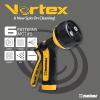 imageMelnor 65119AMZ 2Pattern Vortex Garden Hose Sprayer Nozzle QuickConnect Product Adapter Black Yellow Slip Resistant Water Hose Nozzle for Car Washing Patio Pet6Pattern