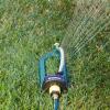 imageMelnor 65148AMZ TurboTek Oscillating Sprinkler 2800 sq ft Quick Connect Bundle 16 Precision Nozzle Green Yellow3 000 sq ft