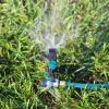 imageMelnor 65152AMZ Plastic Pulsating Sprinkler on Metal Spike Quick Connect Amazon Bundle Black GreenDP Metal Spike  Plastic Head
