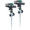 imageMelnor 65152AMZ Plastic Pulsating Sprinkler on Metal Spike Quick Connect Amazon Bundle Black GreenDP Metal Spike  Plastic Head
