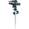 imageMelnor 65152AMZ Plastic Pulsating Sprinkler on Metal Spike Quick Connect Amazon Bundle Black GreenMetal Spike  Plastic Head