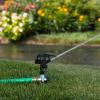 imageMelnor 65152AMZ Plastic Pulsating Sprinkler on Metal Spike Quick Connect Amazon Bundle Black GreenMetal Spike  Plastic Head