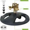 imageMelnor 65152AMZ Plastic Pulsating Sprinkler on Metal Spike Quick Connect Amazon Bundle Black GreenWeighted Base