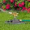 imageMelnor 65152AMZ Plastic Pulsating Sprinkler on Metal Spike Quick Connect Amazon Bundle Black GreenWeighted Base