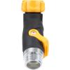 imageMelnor 65170AMZ 2 Way Lever Flow Through Valve Connector Bundle Yellow Black