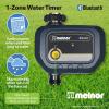 imageMelnor 65182AMZ Bluetooth Hose Timer 1Zone Programmable Watering Timer Quick Connect Bundle Black Yellow1 Valve