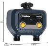 imageMelnor 65182AMZ Bluetooth Hose Timer 1Zone Programmable Watering Timer Quick Connect Bundle Black Yellow2Valve