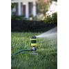 imageMelnor 65404AMZ Turbo Rotary Sprinkler on Step Spike 4Pattern QuickConnect Product Adapter Green Yellow6Pattern with QC Adapter