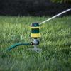 imageMelnor 65404AMZ Turbo Rotary Sprinkler on Step Spike 4Pattern QuickConnect Product Adapter Green YellowSpike Gear Sprinkler