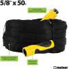 imageMelnor 89050AMZ Fabric Garden Hose 58quot x 50ft Updated Inner Tube Heavy Duty Lightweight  BPAFree Drinking Safe UV Resistant CrushProof Couplings  Easy Connect  Flexible  BlackYellow