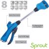 imageSprout 65105AMZ 8Pattern 15quot Watering Wand and QuickConnect Product Adapter Amazon Bundle Blueberry BlueBlueberry Blue
