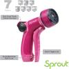 imageSprout 65106AMZ Metal Front Trigger 7Pattern Nozzle and QuickConnect Product Adapter Amazon Bundle Raspberry Red