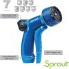 imageSprout 65108AMZ Metal Front Trigger 7Pattern Nozzle and QuickConnect Product Adapter Amazon Bundle Blueberry BlueBlueberry Blue