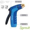 imageSprout 65120AMZ Metal Rear Trigger Adjustable Nozzle with QuickConnect Product Adapter Amazon Bundle Blueberry BlueBlueberry Blue