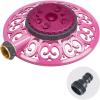 imageMelnor 65101AMZ Sprout Metal 8Pattern Sprinkler and QuickConnect Product Adapter Amazon Bundle Gooseberry GreenRaspberry Red