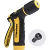 imageMelnor 65119AMZ 2Pattern Vortex Garden Hose Sprayer Nozzle QuickConnect Product Adapter Black Yellow Slip Resistant Water Hose Nozzle for Car Washing Patio Pet2Pattern