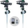 imageMelnor 65152AMZ Plastic Pulsating Sprinkler on Metal Spike Quick Connect Amazon Bundle Black GreenDP Metal Spike  Plastic Head