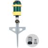 imageMelnor 65404AMZ Turbo Rotary Sprinkler on Step Spike 4Pattern QuickConnect Product Adapter Green YellowSpike Gear Sprinkler