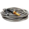 imageMelnor 97051AMZ XT Stainless Steel Garden Hose 58quot x 50ft  KinkFree  Lightweight  Rubberized Grips  Metal Twist Nozzle  Ultra Durable  SilverBlack