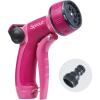 imageSprout 65106AMZ Metal Front Trigger 7Pattern Nozzle and QuickConnect Product Adapter Amazon Bundle Raspberry Red
