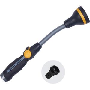 imageMelnor 65092AMZ Relax Grip Head Watering Wand with QuickConnect Product Adapter Set Short GentleRain Shower