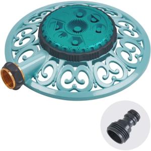 imageMelnor 65101AMZ Sprout Metal 8Pattern Sprinkler and QuickConnect Product Adapter Amazon Bundle Gooseberry GreenGooseberry Green