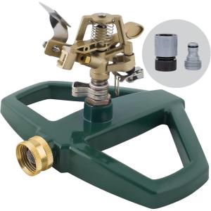 imageMelnor 65152AMZ Plastic Pulsating Sprinkler on Metal Spike Quick Connect Amazon Bundle Black GreenMetal Sled  Metal Head