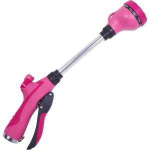 imageSprout 65103AMZ Melnor 8Pattern 15quot Watering Wand and QuickConnect Product Adapter Amazon Bundle Raspberry Red