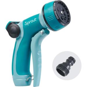 imageSprout 65108AMZ Metal Front Trigger 7Pattern Nozzle and QuickConnect Product Adapter Amazon Bundle Blueberry BlueGooseberry Green