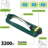 image:imageMelnor 65149AMZ Oscillating Sprinkler 18 Precision Brass Nozzles Adjustable Coverage Waters Up to 3400 Sq Ft Quick Connect Bundle Green Yellow3 200 sq ft